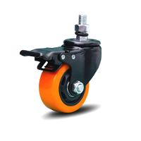 2 Rodizio Giratório 3 Pol. Com Espiga E Freio Rolamento - 2