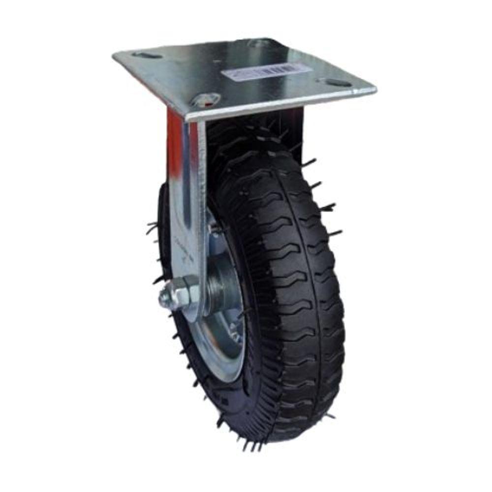 Rodizio Pne Base Fixa Carrinho De Carga Lonas Rol.Esfera - 9