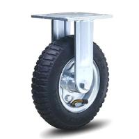 Rodizio Pne Base Fixa Carrinho De Carga Lonas Rol.Esfera - 1