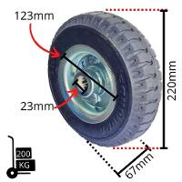 Rodizio Pne Base Fixa Carrinho De Carga Lonas Rol.Esfera