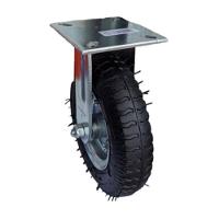 Rodizio Pne Base Fixa Carrinho De Carga Lonas Rol.Esfera - 9