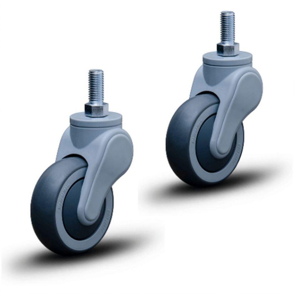 2 Rodizio Hospitalar 3 Pol. Com Espiga Sem Freio Avant - 1