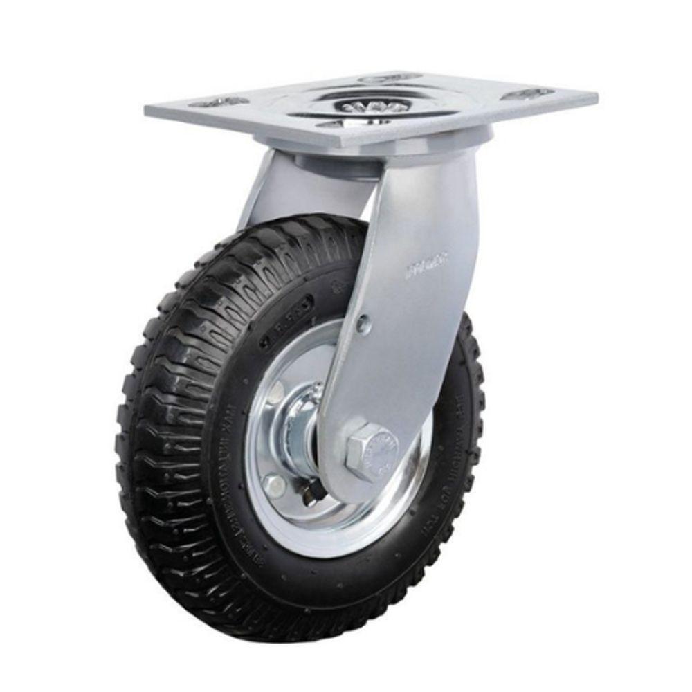 Rodizio Borracha Roda Maciça 250-4 Rol.Esfera S/Freio 200Kg - 1