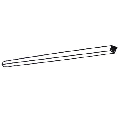 Pé De Metal 90 Cm Hairpin Legs Aparador E Mesa De Canto Preto G41