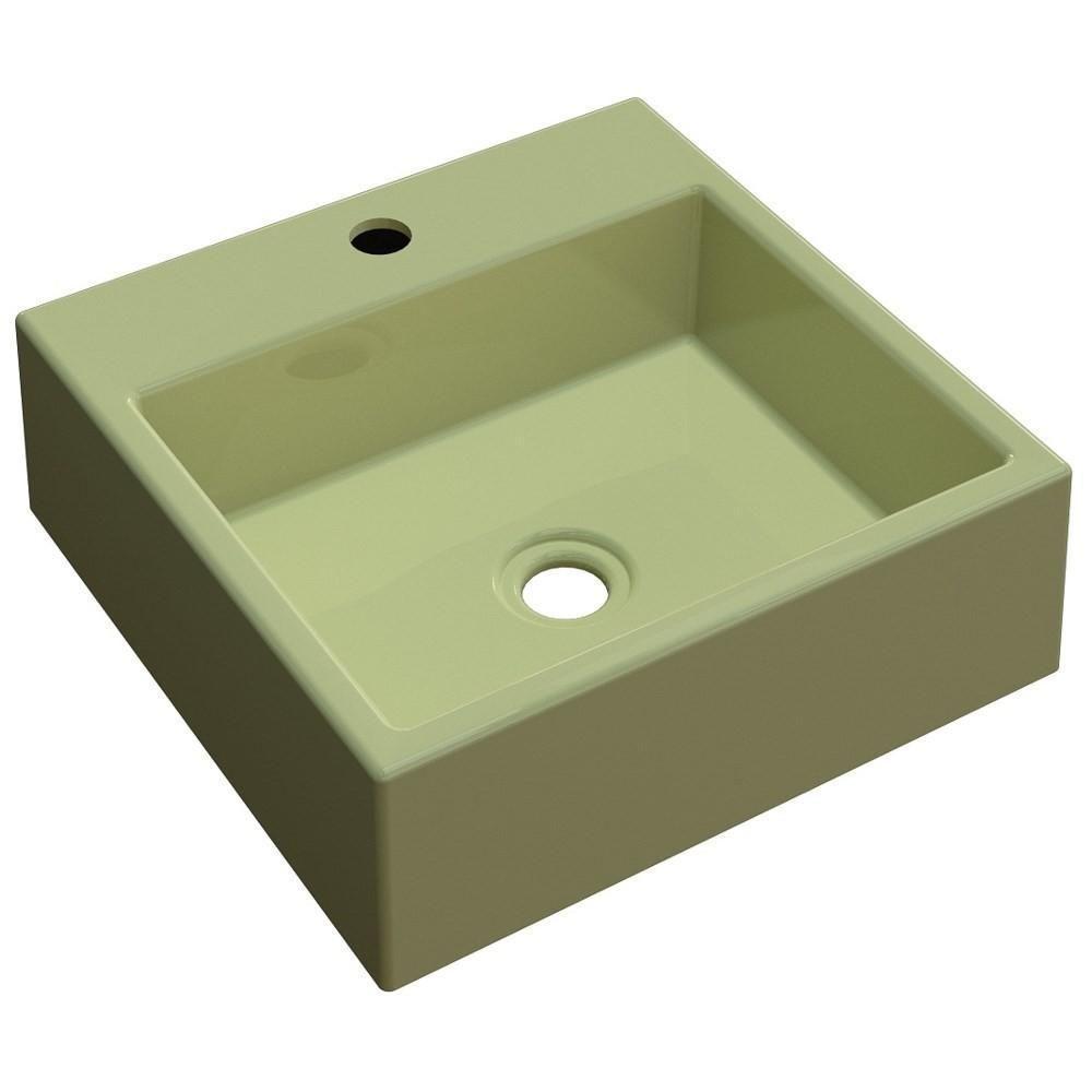 Cuba Pia De Apoio Para Banheiro Quadrada Q355W Verde Acqua C08 - Mpozenato - 1