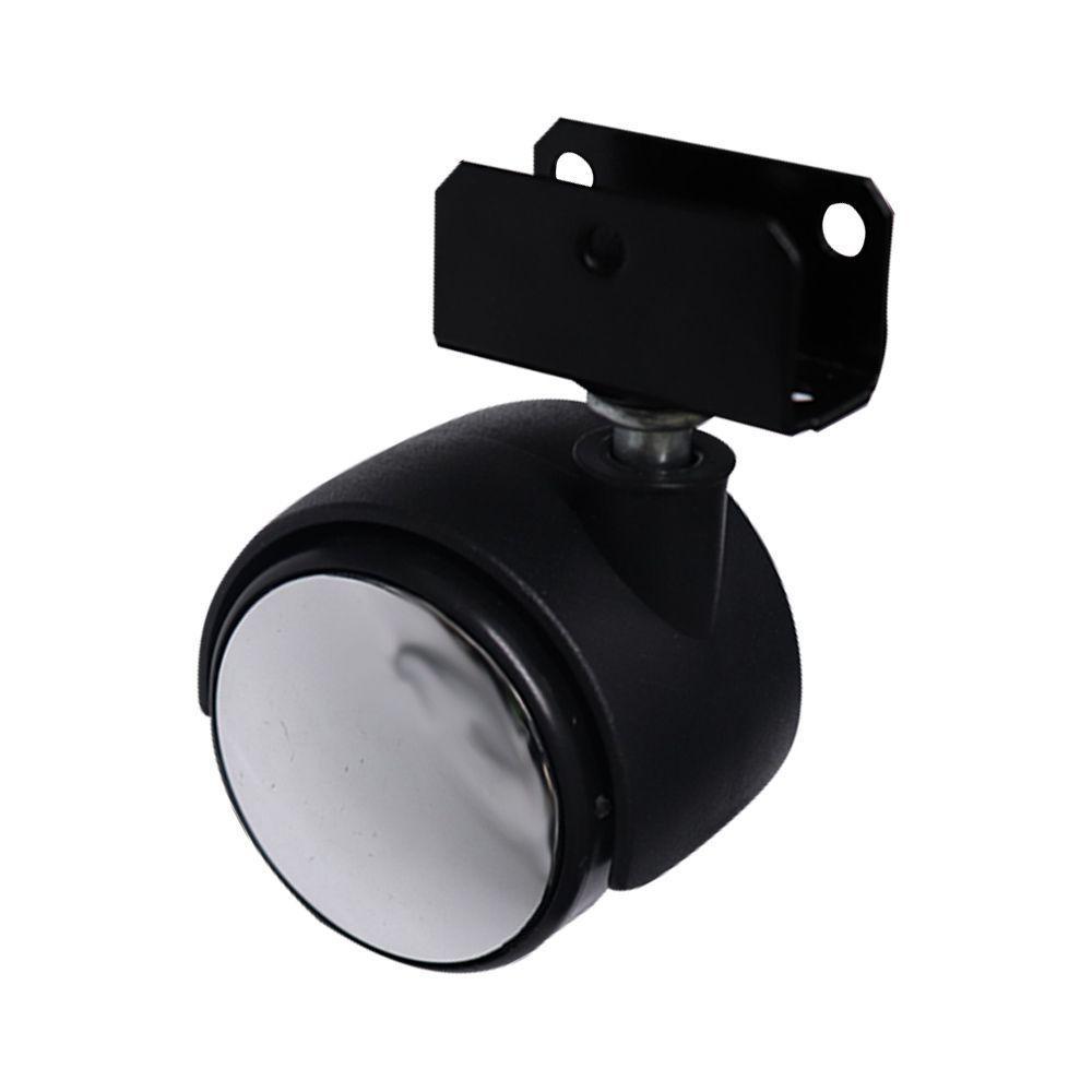 Kit 3 Rodízios Para Móveis Com Chapa U Sem Trava - 2