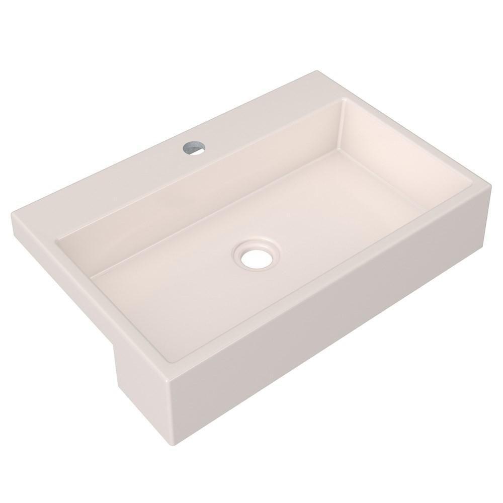 Cuba Pia Semi Encaixe Para Banheiro Retangular 54Cm Xrt C08 Bege - Mpozenato - 1