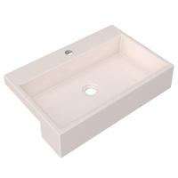 Cuba Pia Semi Encaixe Para Banheiro Retangular 54Cm Xrt C08 Bege - Mpozenato - 1