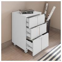 Kit Escritório Conjunto 4 Peças Cubic Branco Caemmun - 11