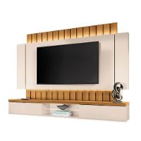 Painel Home Suspenso 2.2 Para Tv Até 70" Sala De Estar Shawn Off White/cinamomo G26 - Gran Belo - 5