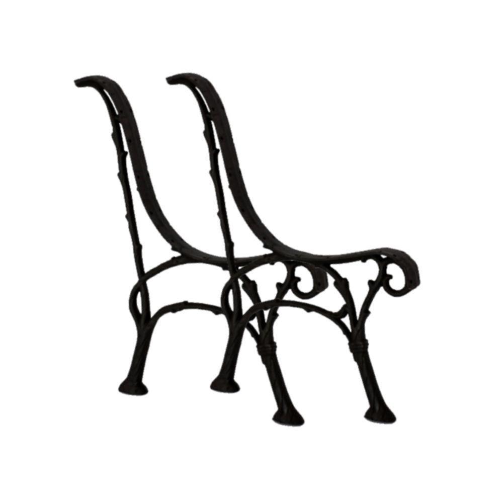 Par Pé De Banco Praça Jardim Rendadão Em Ferro Fundido. - 1