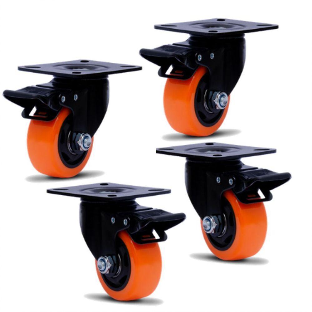 4 Rodizio Para Móveis 2 Pol C Freio Glpbf.210.bpa - 1