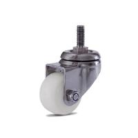 2 Rodizio Inox 2 Pol. Roda Nylon Com Espiga Sem Freio - 2