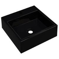 Cuba Pia De Apoio Para Banheiro Quadrada Q355w Preto C08 - 1