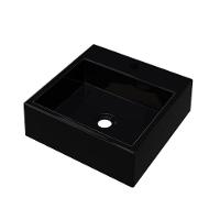 Cuba Pia De Apoio Para Banheiro Quadrada Q355w Preto C08 - 2