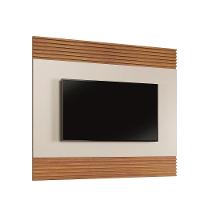 Painel Madrid Para Tv Até 65 Polegadas Detalhe Ripado Mavaular Naturalle/Off White. - 1