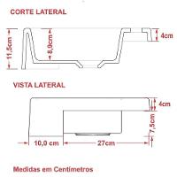 Cuba Pia Semi Encaixe Para Banheiro Quadrada Kuad 395 C08 Vermelho