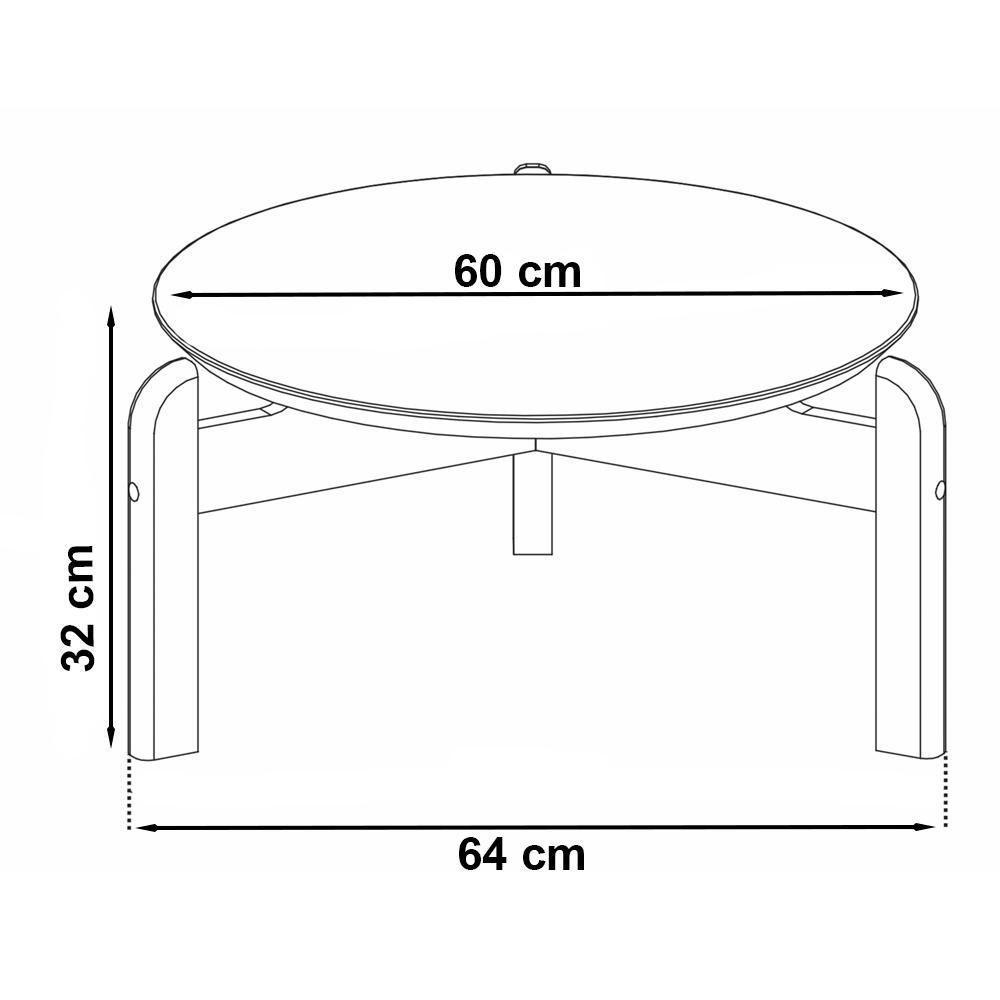 Mesa De Centro 006008 E Rack Para Tv 011080 Branco Cedro Dcasa Branco Cedro - 6