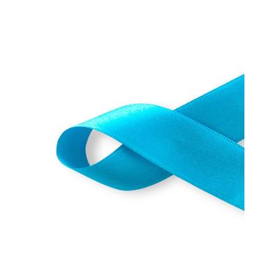 Fita De Cetim Tecida -10 Metros/22 Mm/azul Turquesa Nº 07