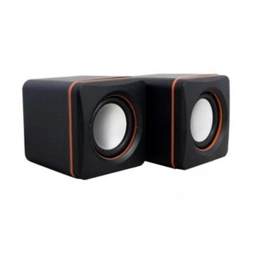 Caixa de Som para Computador Pc Notebook 3w Rms Cabo P2 Usb - 2