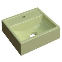 Cuba Pia De Apoio Para Banheiro Quadrada Kuad 32 C08 Verde Acqua - 1