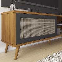 Bancada Nt1175 C/ Porta Com Tela Notável Freijo Com Preto