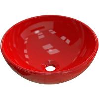 Cuba De Apoio Redonda C01 Para Banheiro R35W Vermelho - 1