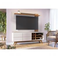 Rack E Painel Para Tv 70 Polegadas Igor Off-white Matte Freijo - 3