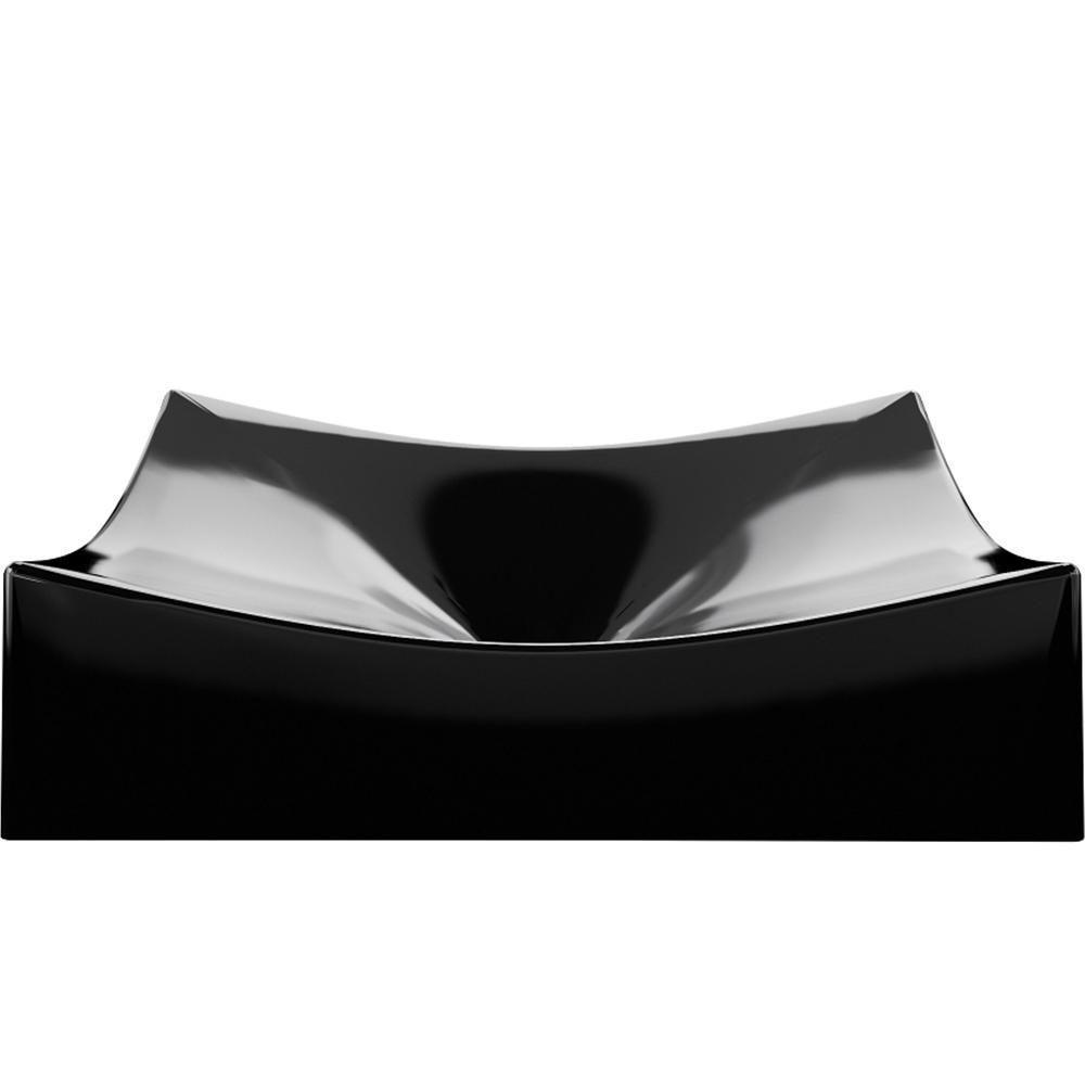 Kit 02 Cubas De Apoio Banheiro Lavabo C01 Ml44W Preto - 2