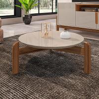 Mesa De Centro 006008 E Rack Para Tv 011080 Off White Cedro Dcasa Off White Cedro - 3