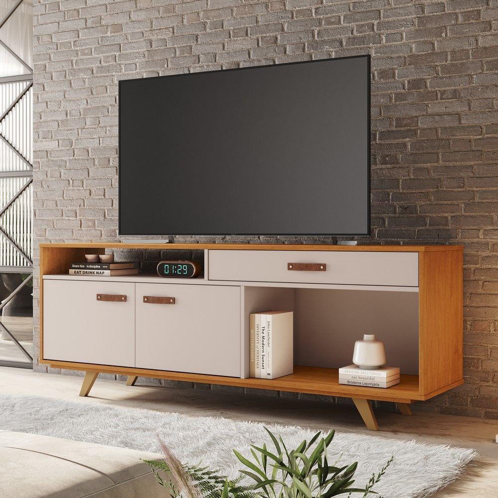 Rack Para Tv Até 65 Polegadas Impar Jcm Movelaria Cinamomo/Off White - 2