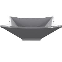 Kit 02 Cubas De Apoio Lux Banheiro Lavabo C01 L30 Cinza - 6