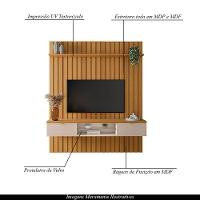 Painel Suspenso Ripado 1.8 Voi Mdp/mdf Cinamomo Mel G26 - Gran Belo - 6