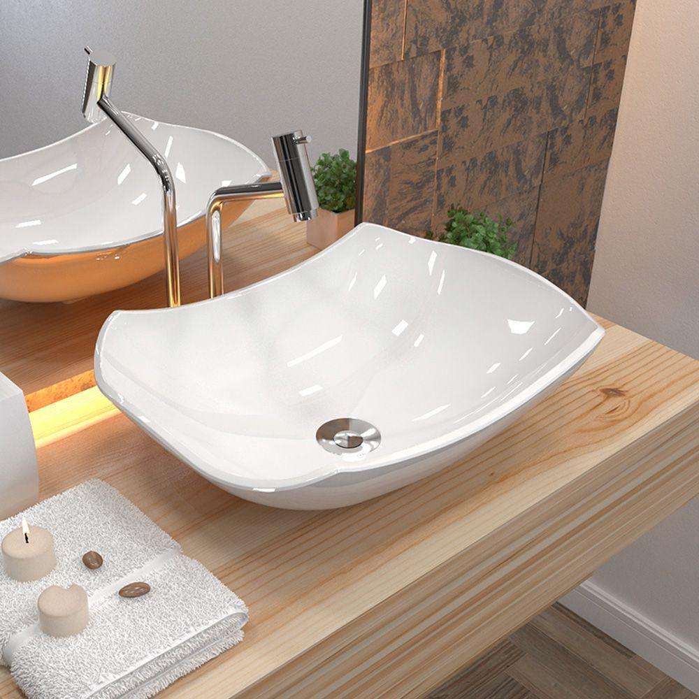 Cuba De Apoio Abaulada C01 Para Banheiro Lux L42 Branco - 3