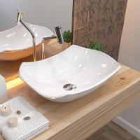 Cuba De Apoio Abaulada C01 Para Banheiro Lux L42 Branco - 3