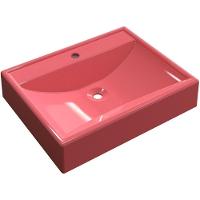 Cuba De Apoio Retangular C01 Para Banheiro Rt49 Rosa - 1