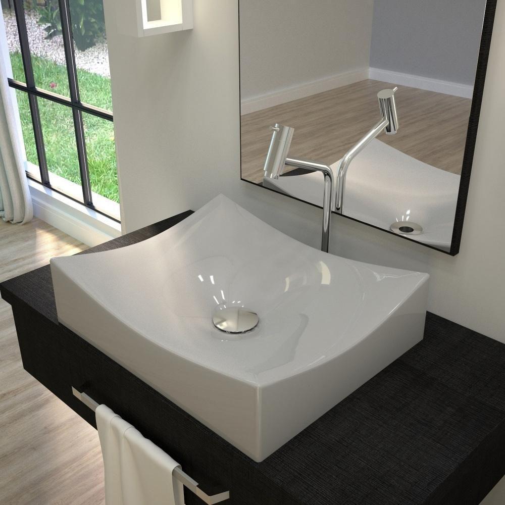 Kit 02 Cubas De Apoio Banheiro Lavabo C01 Ml44W Cinza - 5