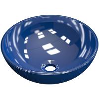 Cuba De Apoio Redonda C01 Para Banheiro R35W Azul Escuro - 1