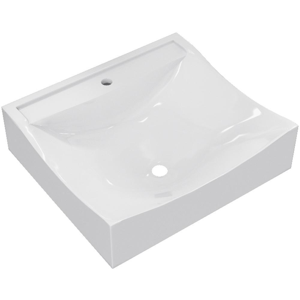 Kit 02 Cubas De Apoio Banheiro Lavabo C01 Q440 Branco - 6
