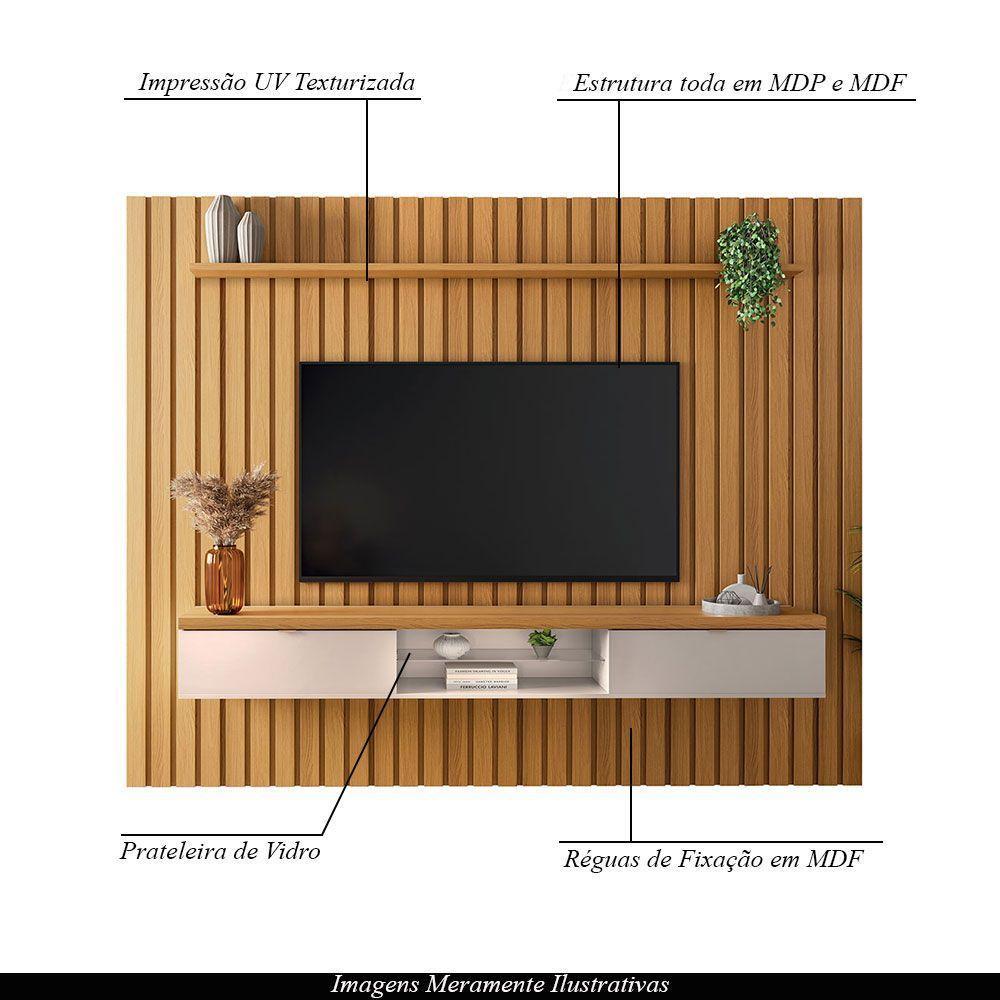 Painel Suspenso Ripado 2.7 Voi Mdp/mdf Cinamomo Mel G26 - Gran Belo - 4