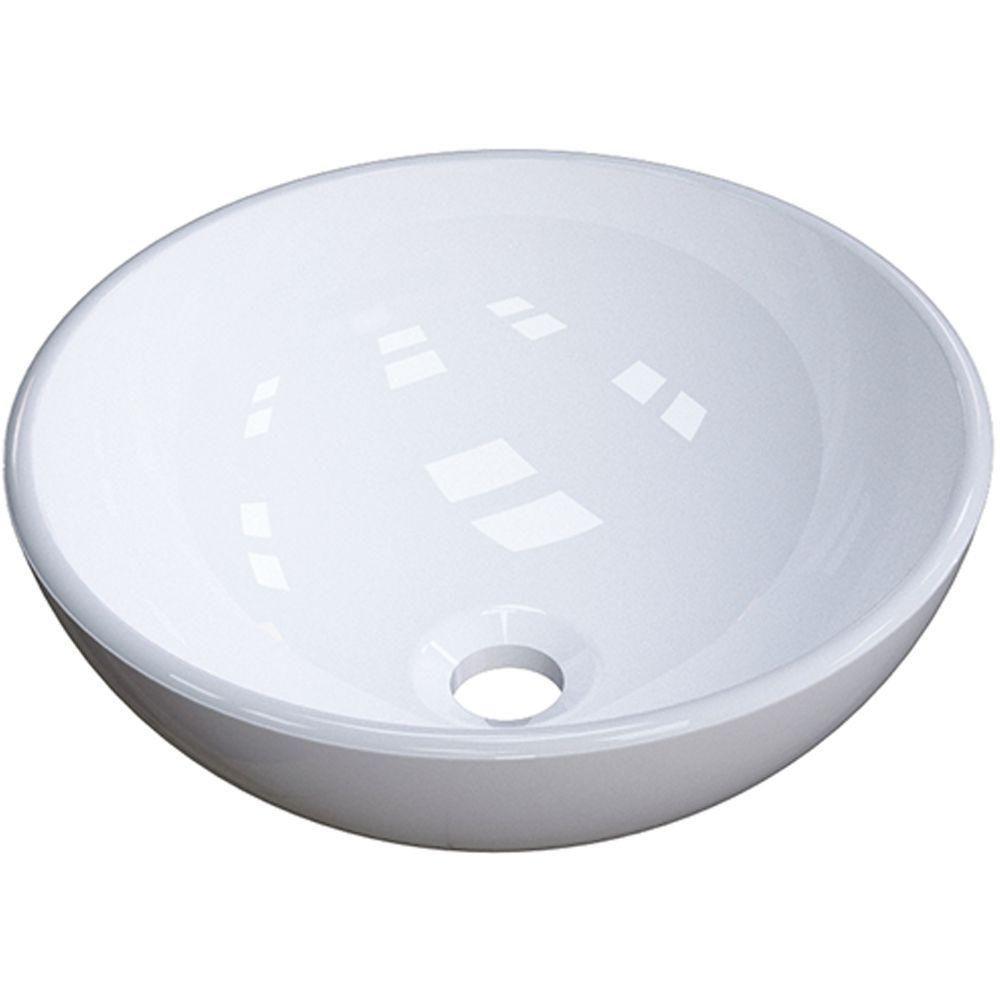 Cuba De Apoio Redonda C01 Para Banheiro R30W Branco - 1