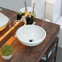 Cuba De Apoio Redonda C01 Para Banheiro R30W Branco - 3