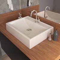 Cuba De Apoio Retangular C01 Para Banheiro Rt49 Bege - 3