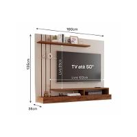 Painel para TV Valência Plus até 50 Polegadas Nature/Off White - Permóbili - 5