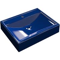 Cuba De Apoio Retangular C01 Para Banheiro Rt49 Azul Escuro - 1