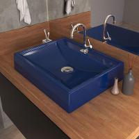 Cuba De Apoio Retangular C01 Para Banheiro Rt49 Azul Escuro - 3