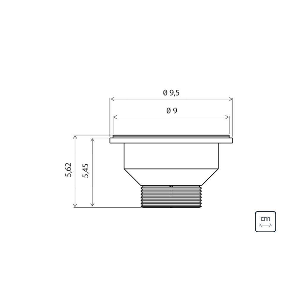 Válvula Americana Para Pias, Cubas 3 1/2 em Aço Inox - 5