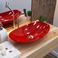 Cuba De Apoio Canoa C01 Para Banheiro Lux L45 Vermelho - 3