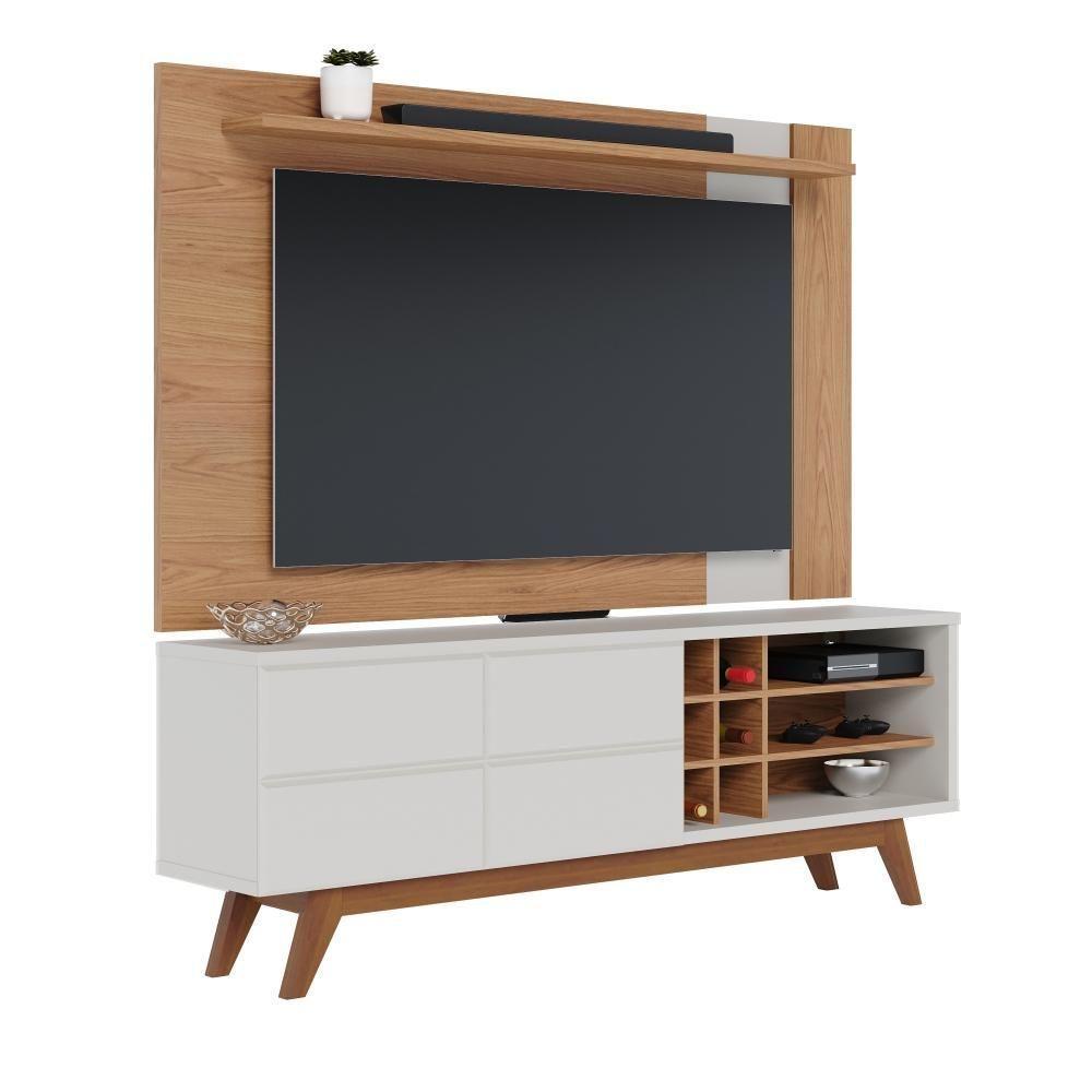 Rack E Painel Para Tv 70 Polegadas Igor Freijo Off-white Matte - 3