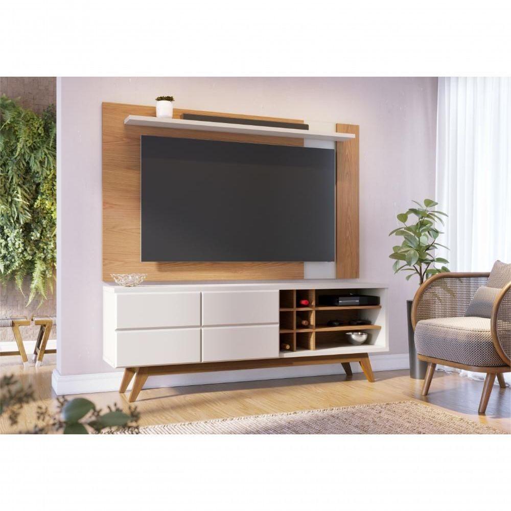 Rack E Painel Para Tv 70 Polegadas Igor Freijo Off-white Matte - 4